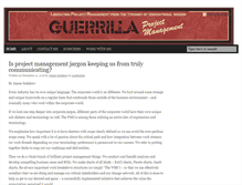 Tablet Screenshot of guerrillaprojectmanagement.com